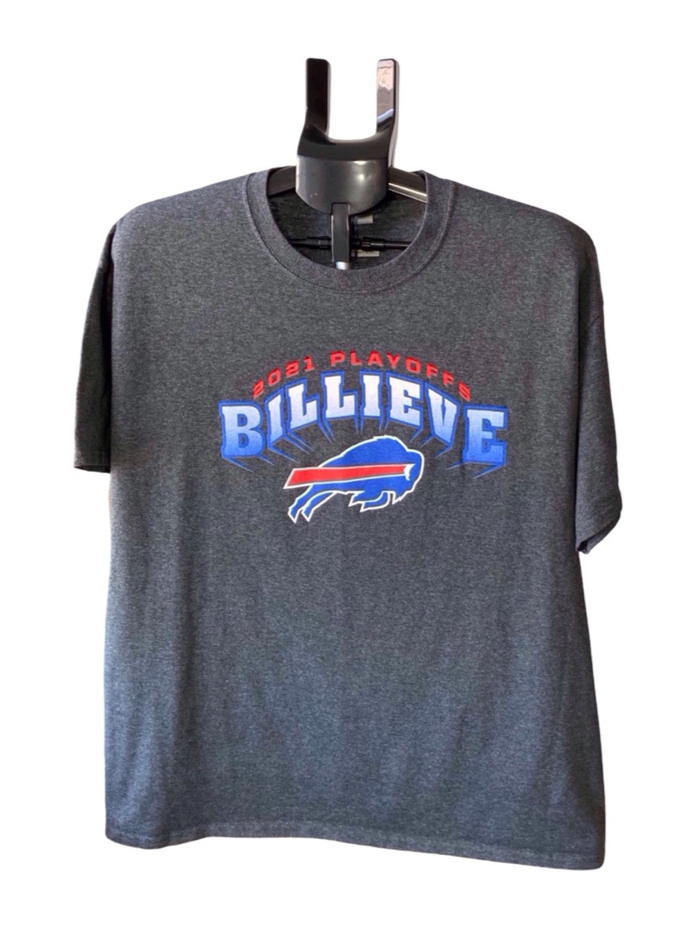 Buffalo Bills 2021 Playoffs "Billieve" Graphic T-Shirt - Men's XL